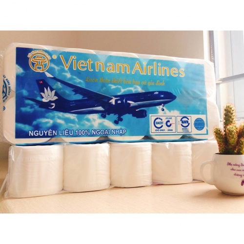 Giấy vệ sinh vietnam airlines không lõi 