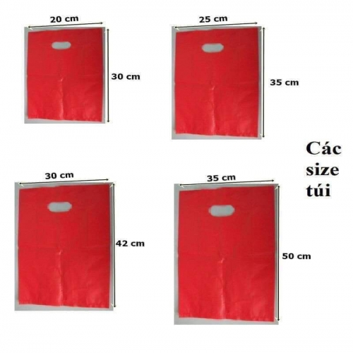 Túi đựng quà đỏ KT: 30x40cm