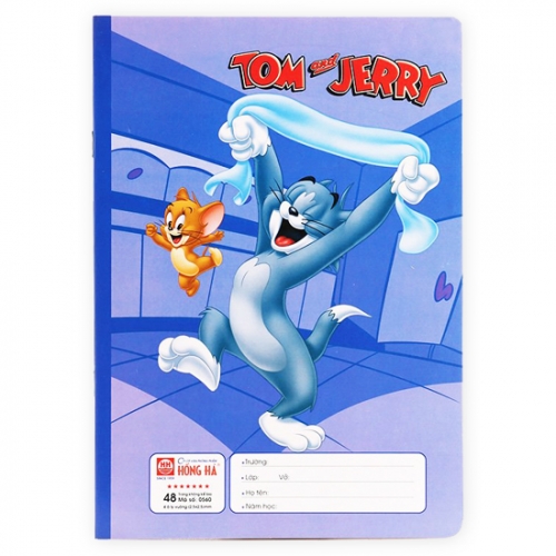 Vở ô ly 0573 School Tom& Jerry 60 trang Hồng Hà